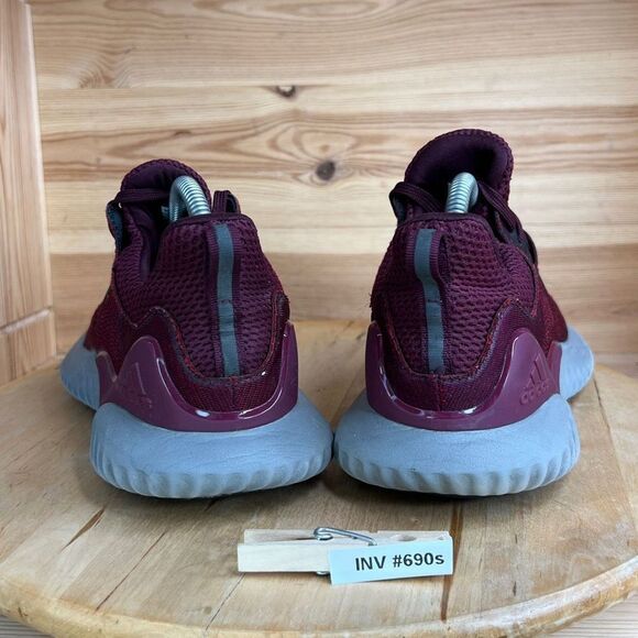 Adidas Maroon & Grey Alphaboost Athletic Sneaker Shoes Mens Size 6.5 main image 5